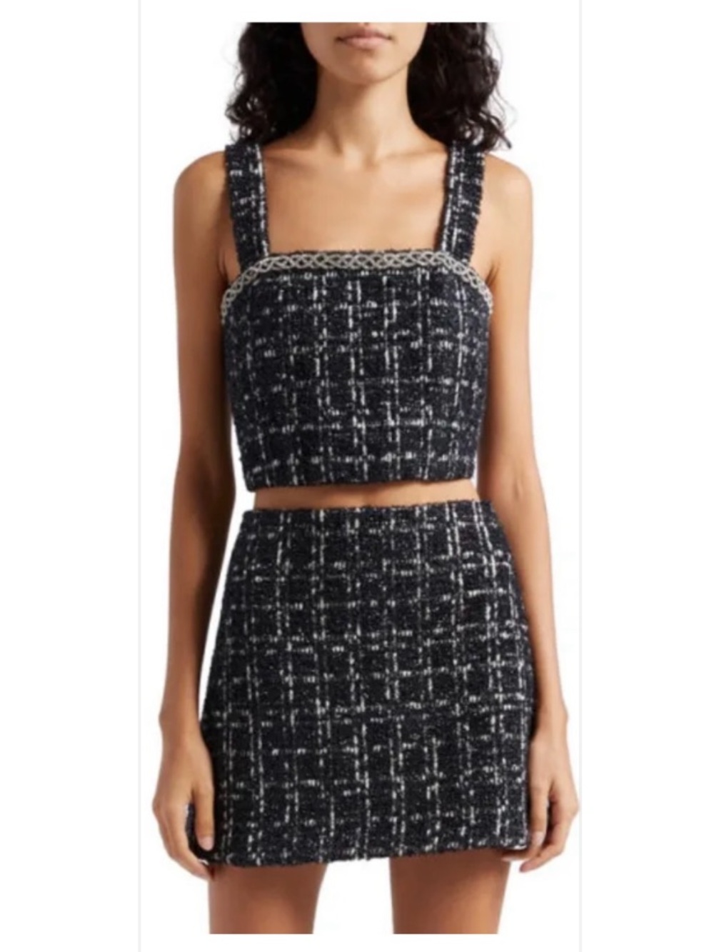 Alice+Olivia Ceresi Tweed 2 Piece Set.